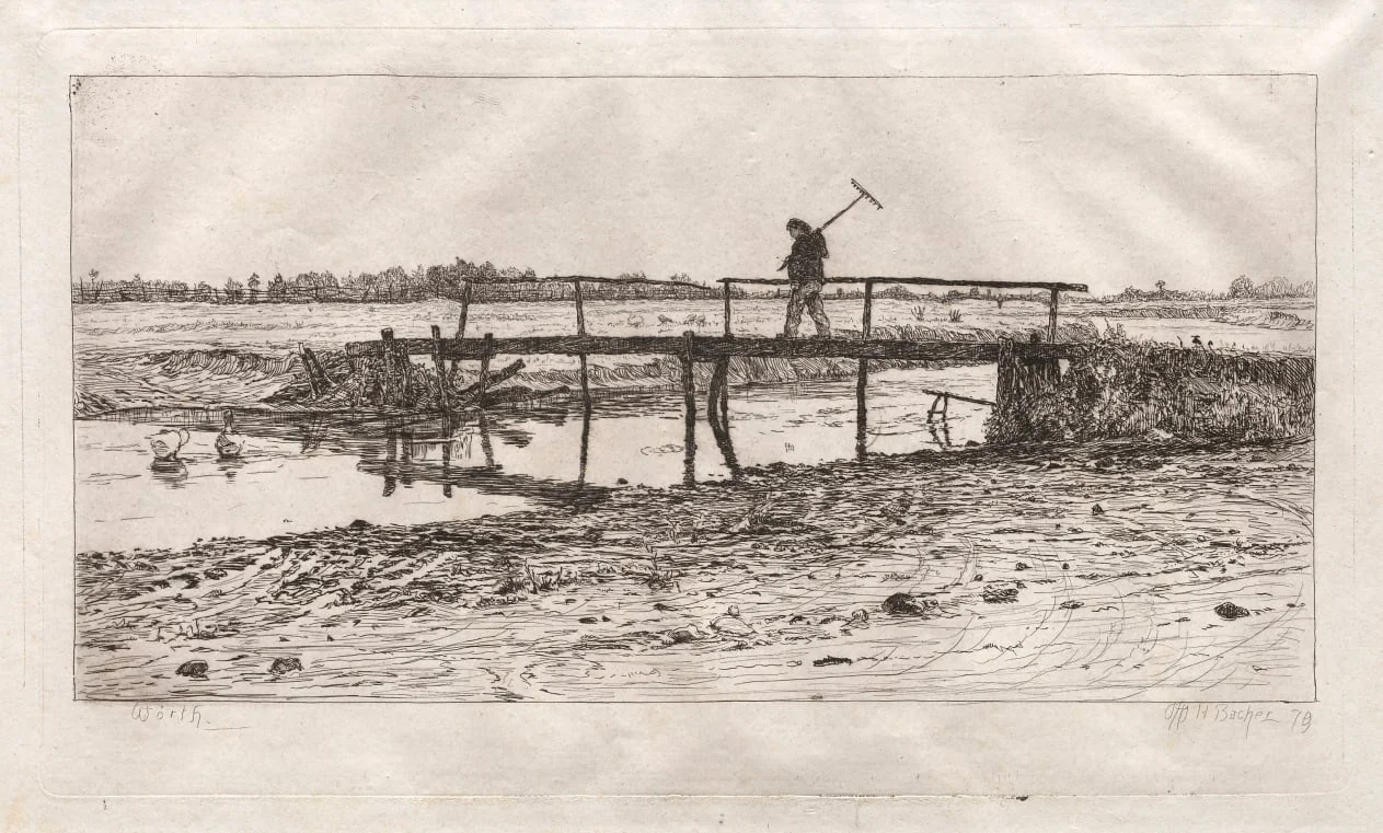 Footbridge, Worth, detail