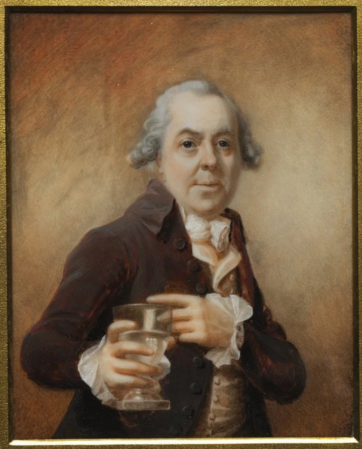Portrait of a Man Holding a Glass, detail