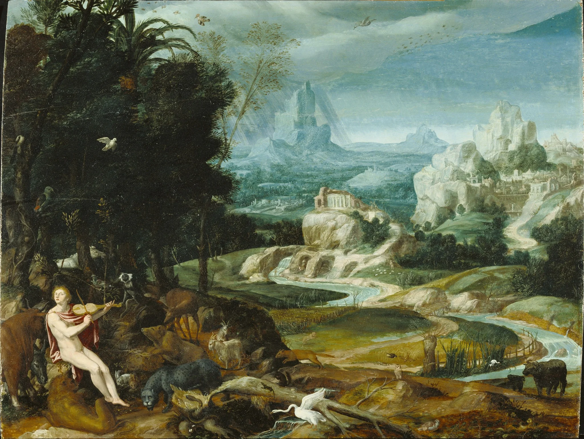 Landscape with Orpheus, detail