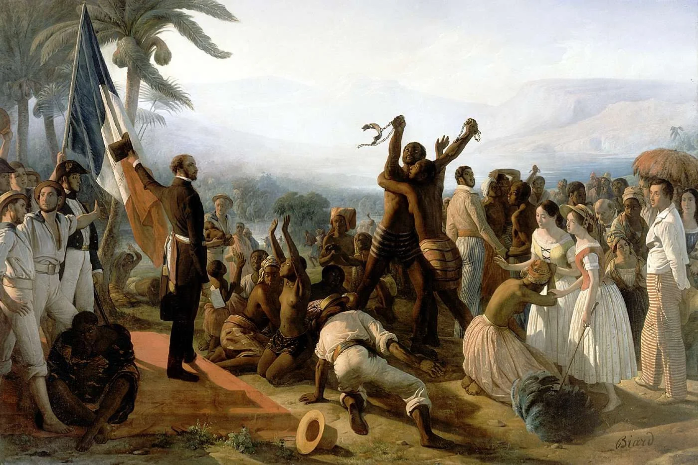 Proclamation of the Abolition of Slavery in the French Colonies, 27 April 1848, detail