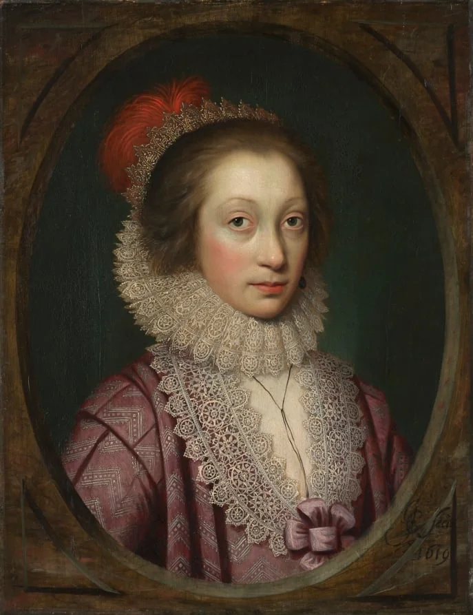 Portrait of a Woman, possibly Elizabeth Boothby, detail