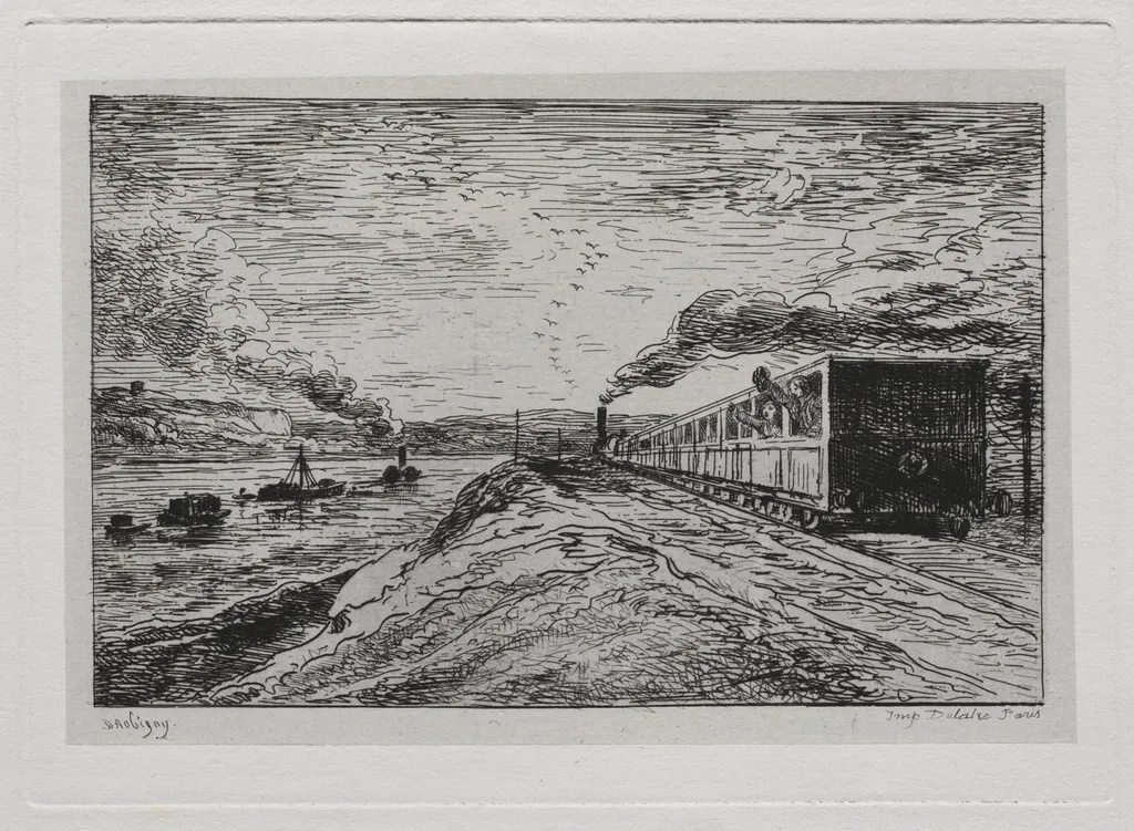 The Boat Trip: The Departure (The Return), by Charles François Daubigny, 1861