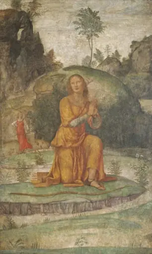 Procris' Prayer to Diana, by Bernardino Luini, fresco, 1521