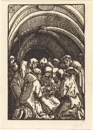 The Death of the Virgin, by Albrecht Altdorfer, ink, 1513