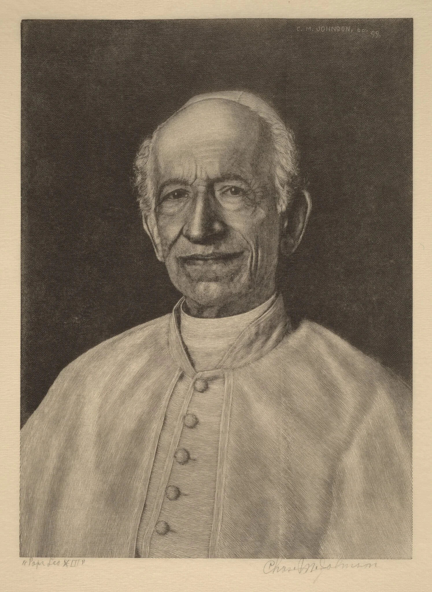 Pope Leo XIII, detail