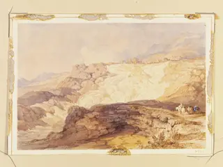 The Ruins of Hierapolis, by Thomas Allom, watercolor, 1838