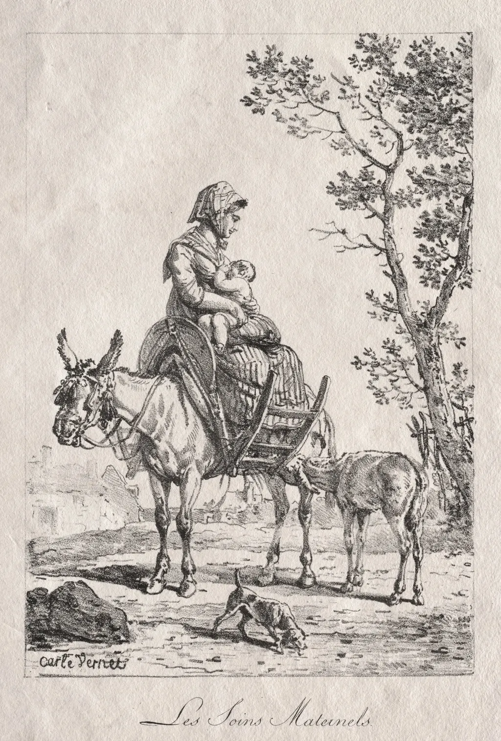 Maternal Care, by Carle Vernet, 1818