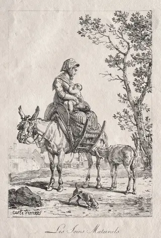 Maternal Care, by Carle Vernet, 1818