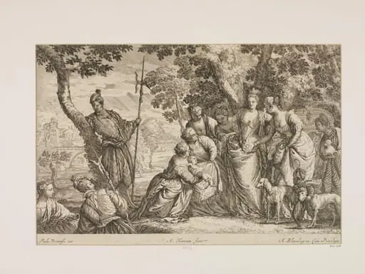Infant Moses, by Abraham Blooteling, 1650