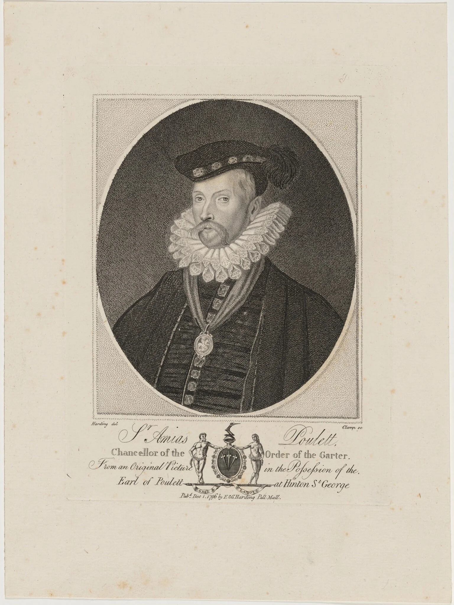 Sir Amias Poulett, detail