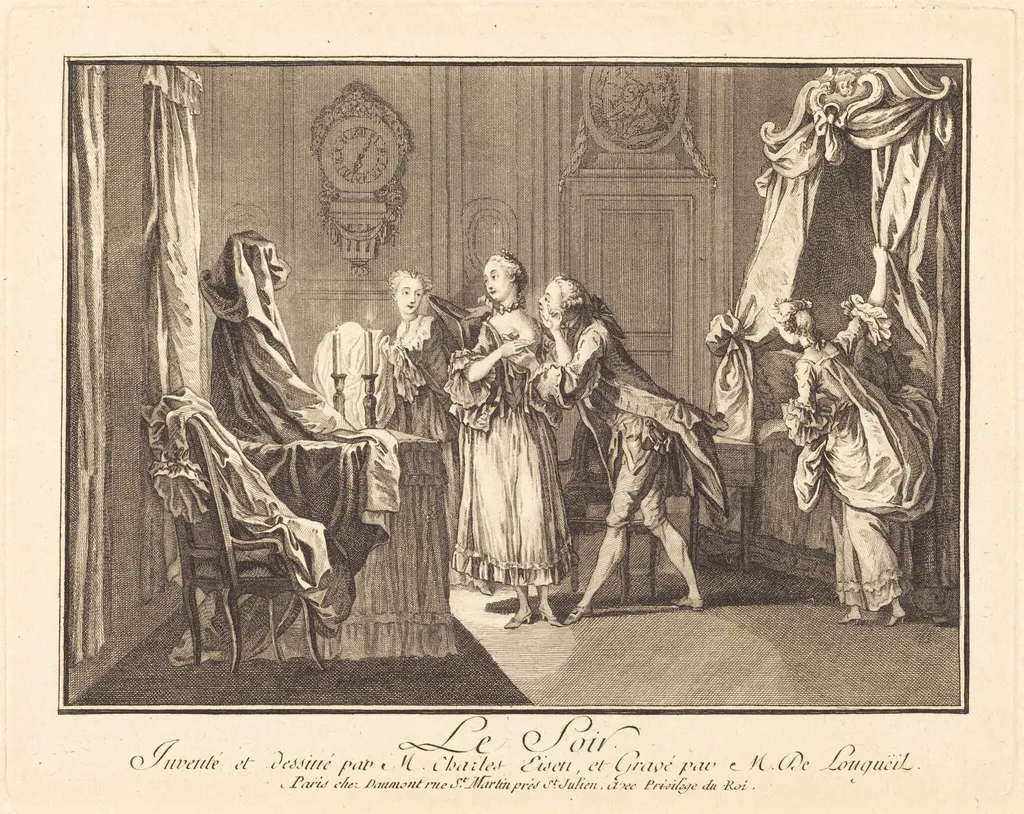 Le soir, by Joseph de Longueil, ink, 1761