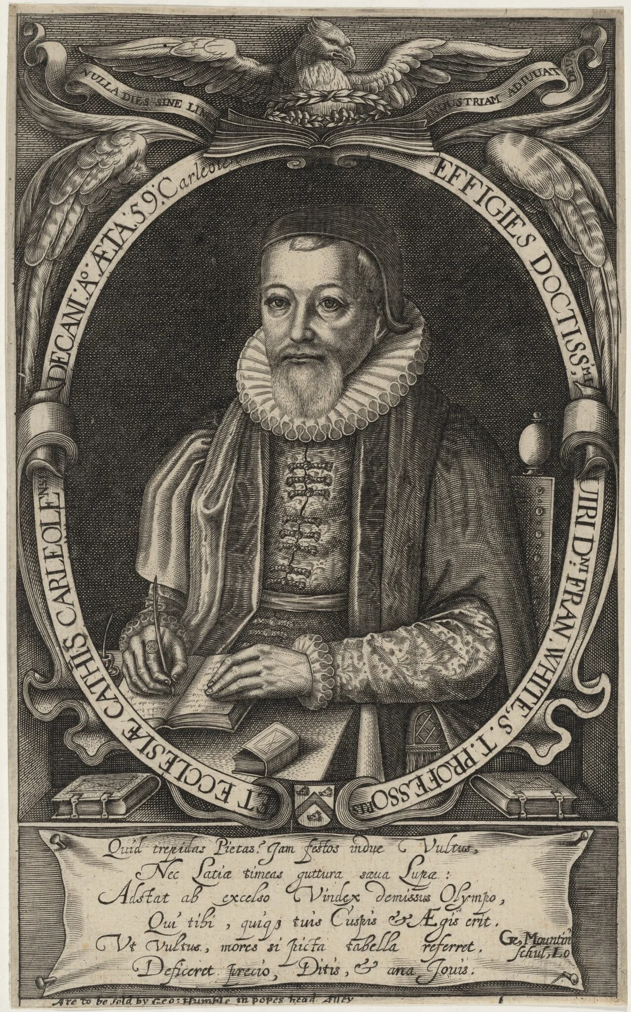 Francis White, D.D., Bishop of Ely, detail