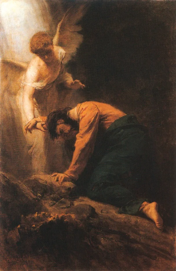 Christ on the Mount of Olives, detail