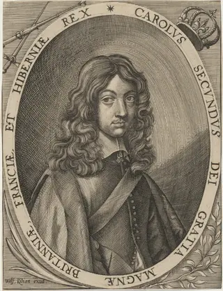 Charles II, by Wolfgang Philipp Kilian, ink, 1693