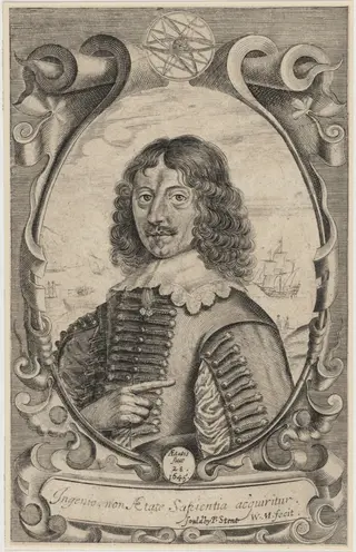 John Thompson, by William Marshall, ink, 1645