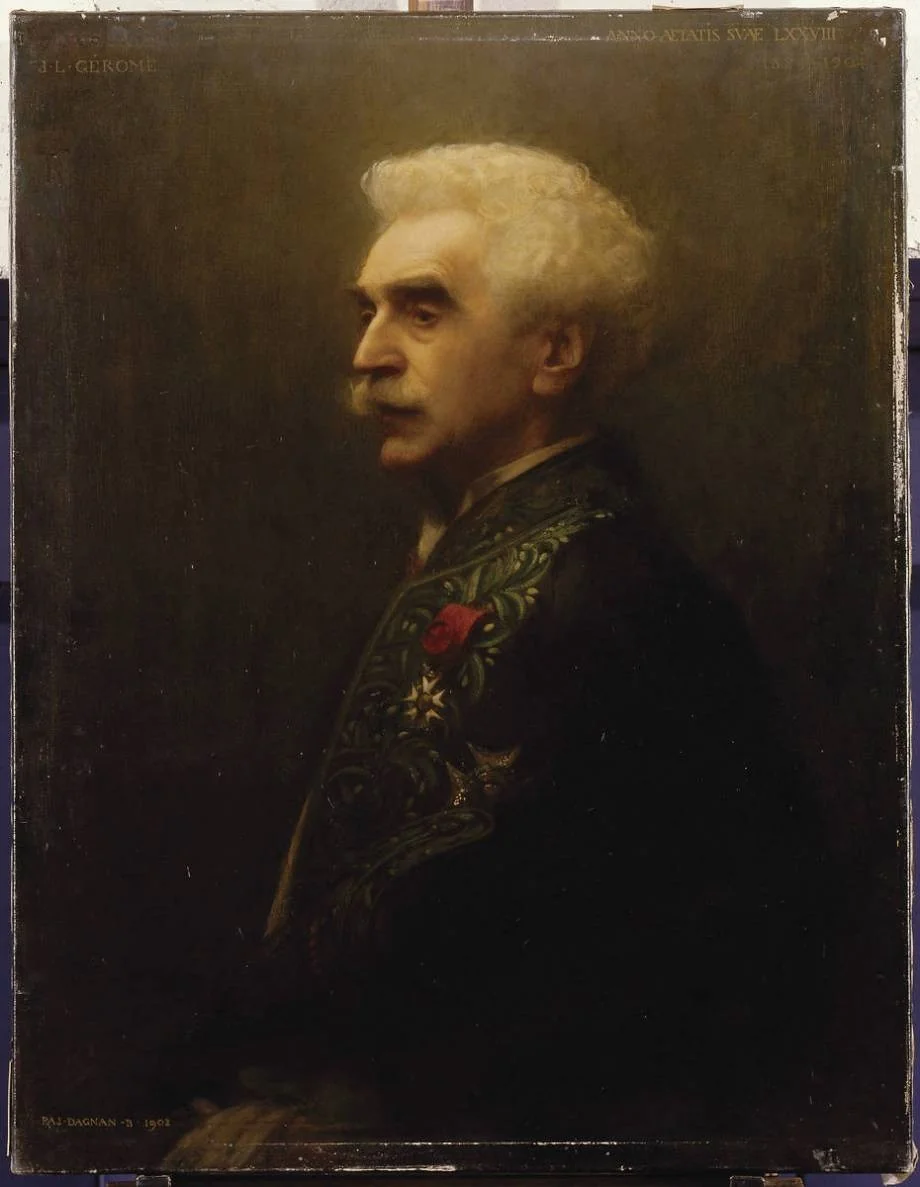 Portrait of Jean-Léon Gérôme, detail