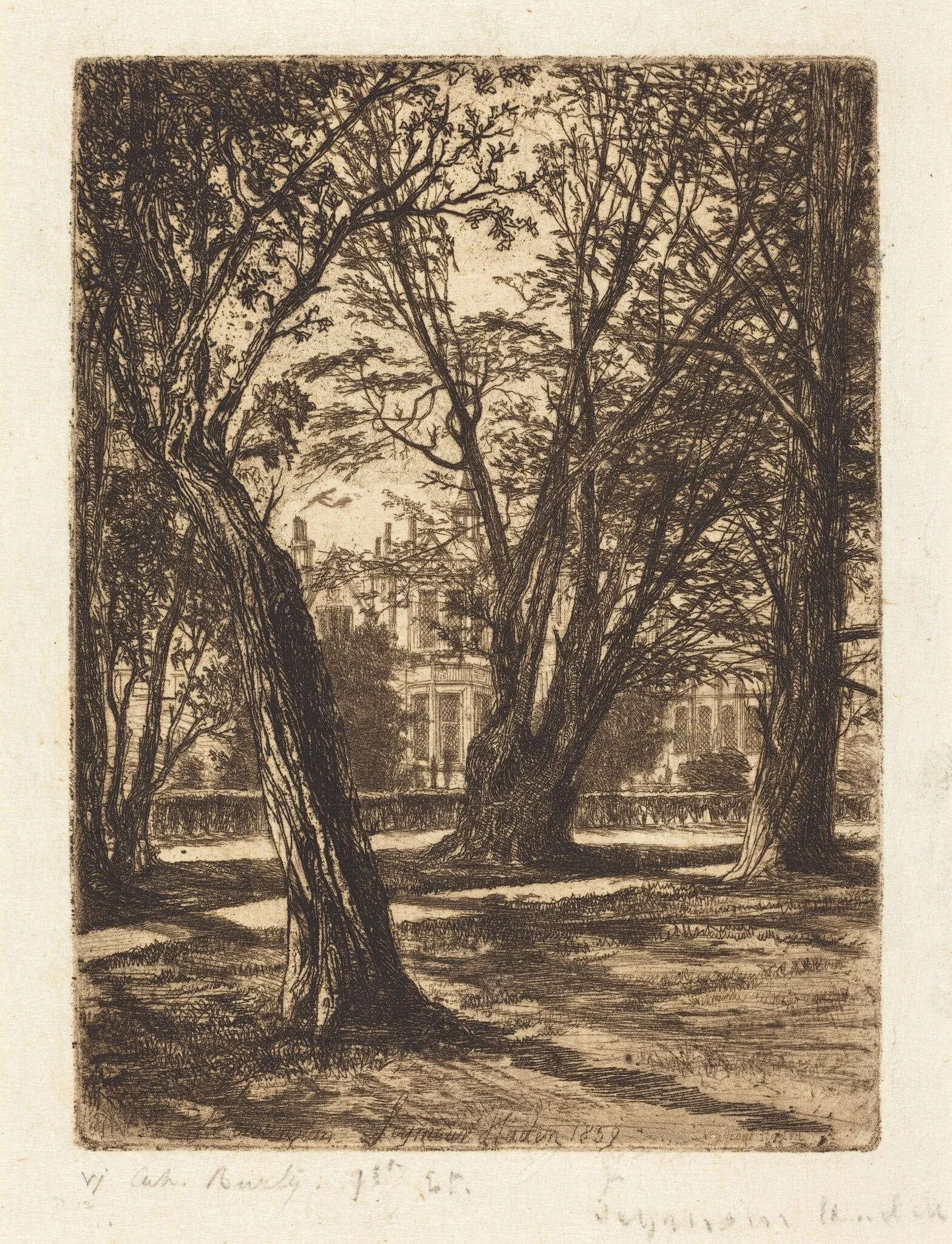 Kensington Gardens (The Small Plate), detail