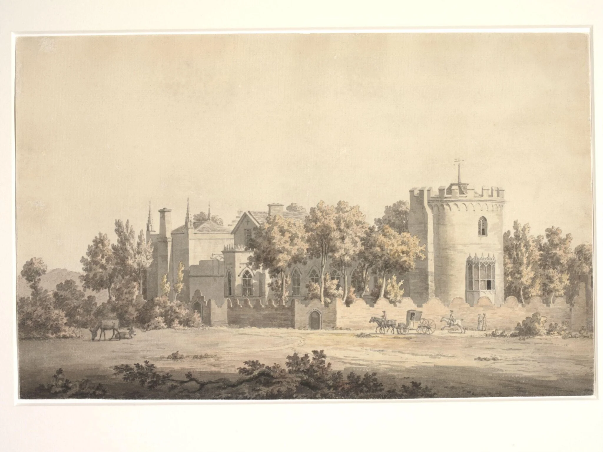 Strawberry Hill, Twickenham, formerly the residence of Horace Walpole, detail
