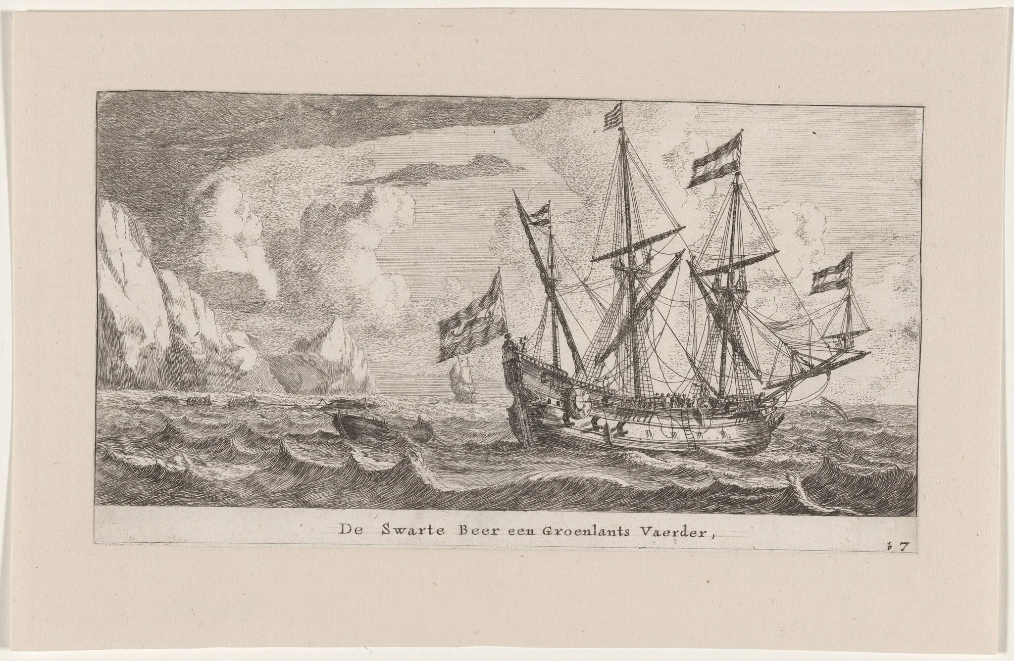 The "Zwarte Beer" (Black Bear), a Dutch Greenlander, detail