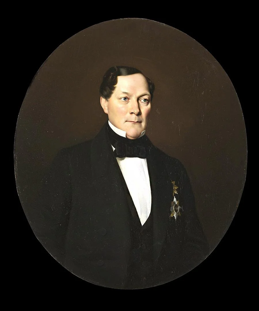 Portrait of Senator Ivan Aprelev, detail