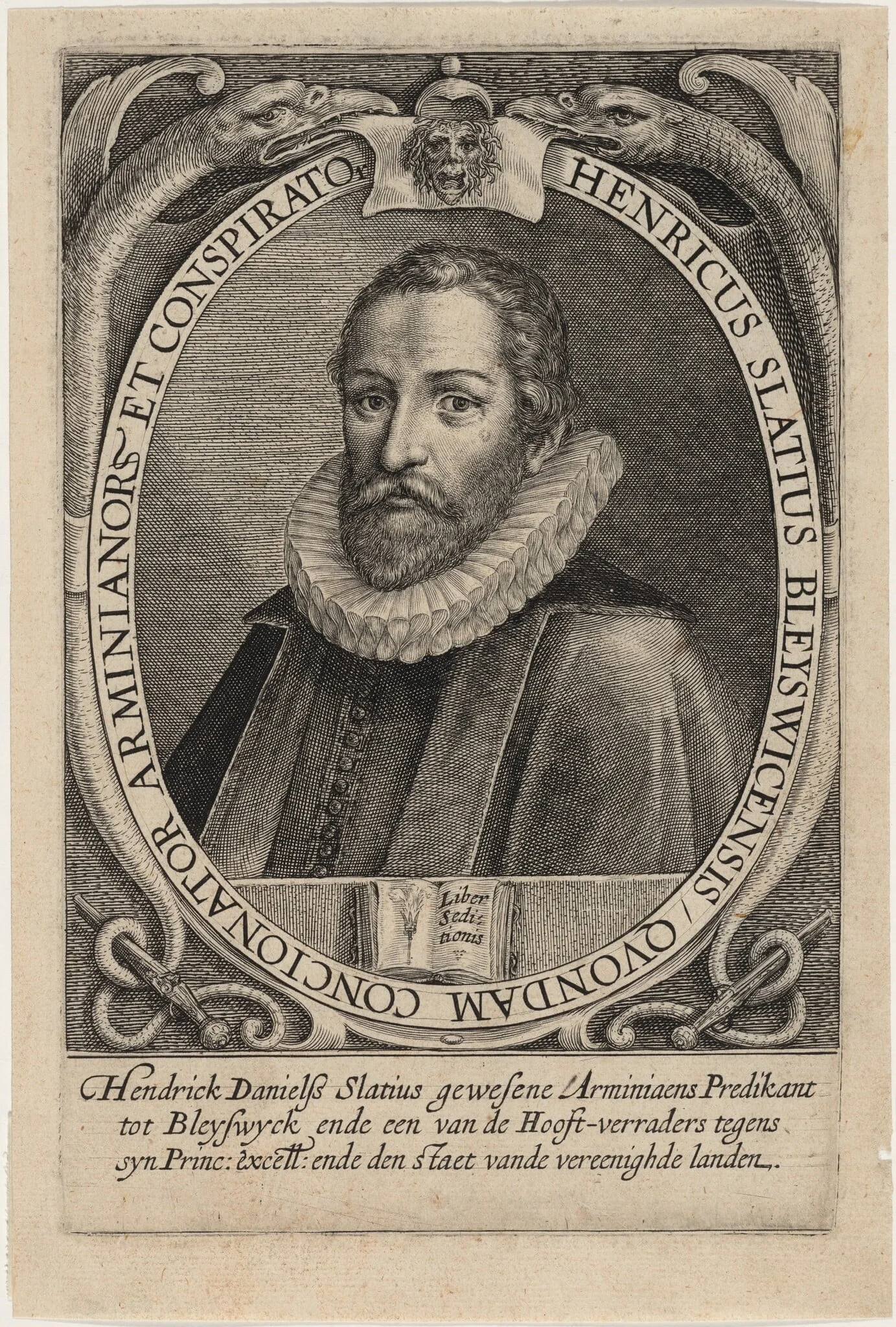 Henrich Daniel Slatius, Arminian Preacher, detail