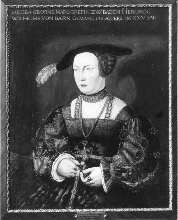 Maria Jakobäa, Gemahlin Herzog Wilhelms IV. von Bayern, detail