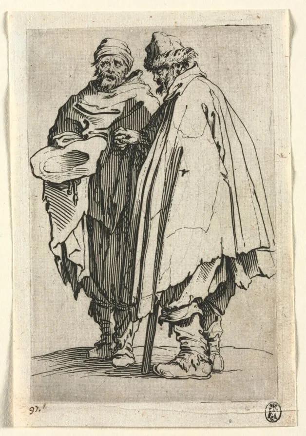 The Beggars: The Blind Man and His Companion, detail