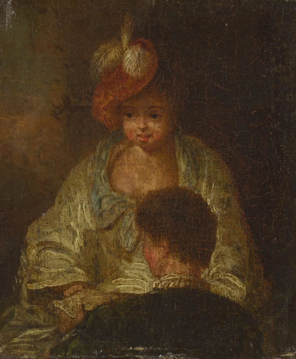 Young Woman and Man, oil, 1750