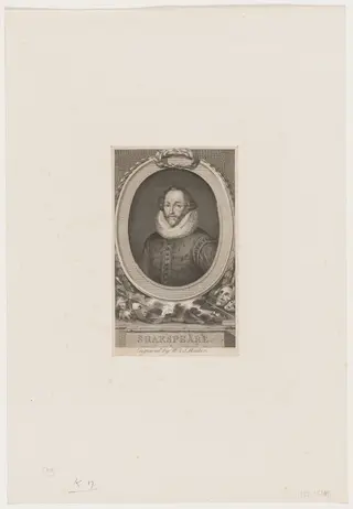 Shakespeare, by William Walker, ink, 1829