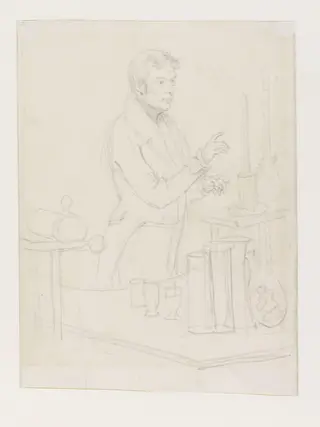 Michael Faraday, by Daniel Maclise, 1848