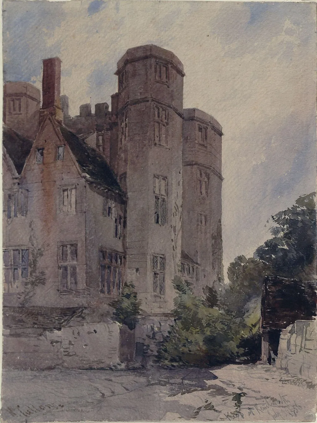 The Keep at Kenilworth, by William Callow, watercolor, 1856