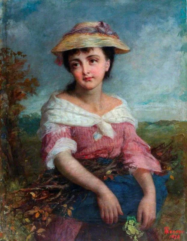The Little Wood Gatherer, detail
