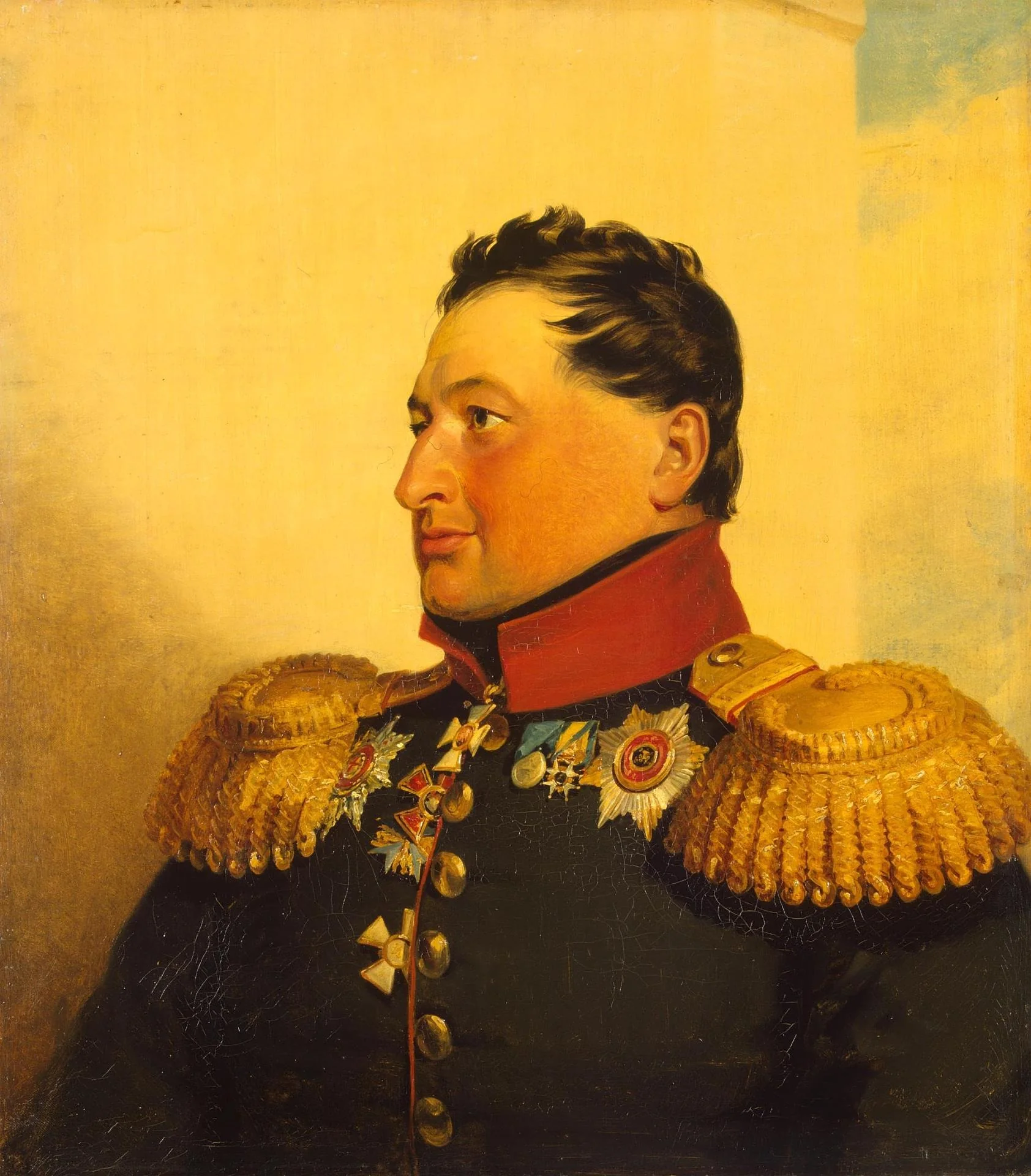 Portrait of Pavel P. Turchaninov (1776-1839) (1st), detail