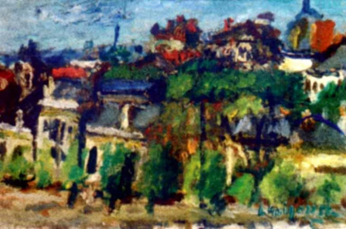 Case și pomi, detail