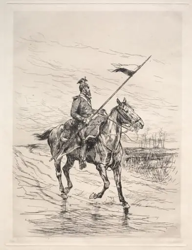 An Uhlan, by Édouard Detaille, 1874