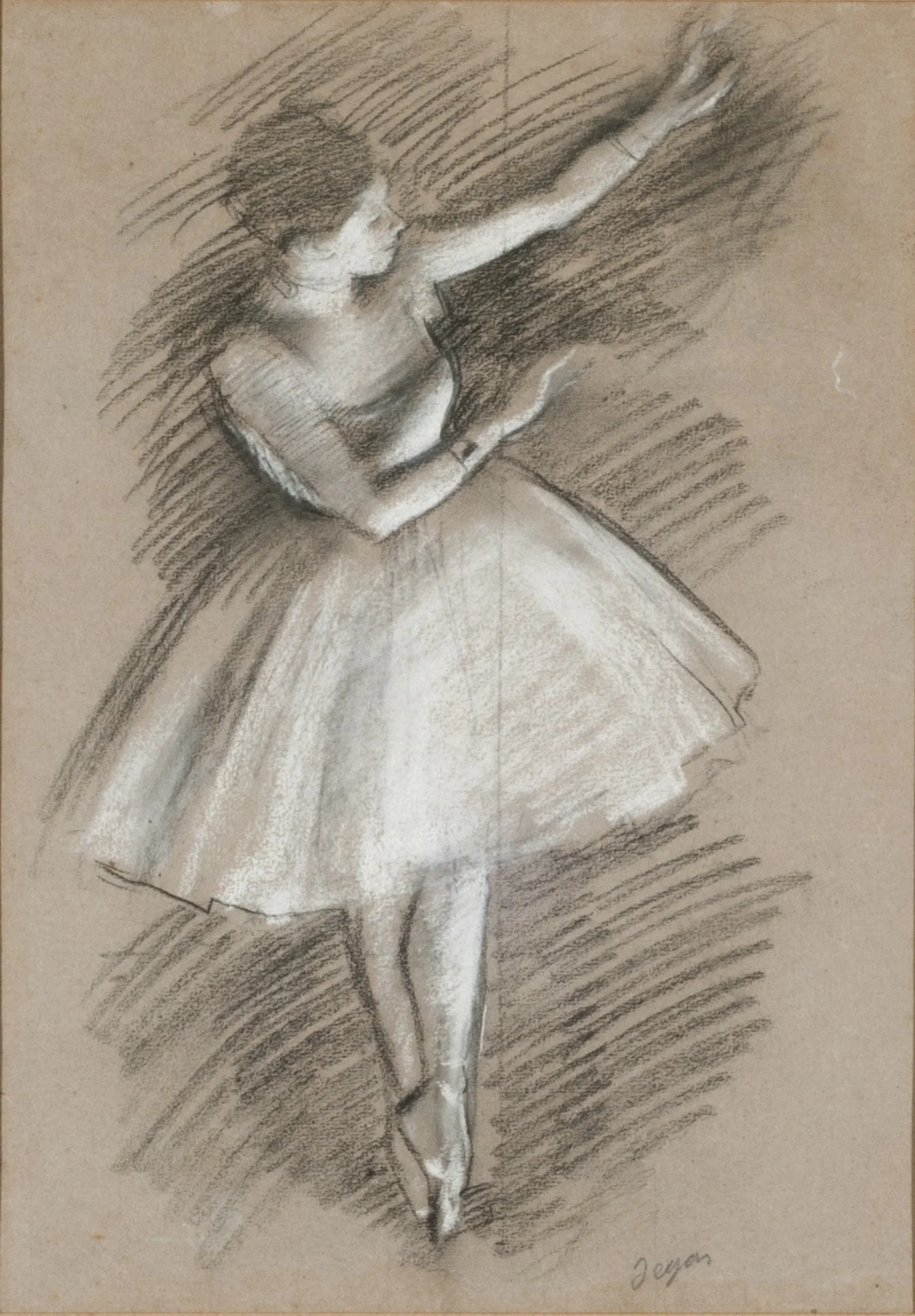 dancer in white, detail