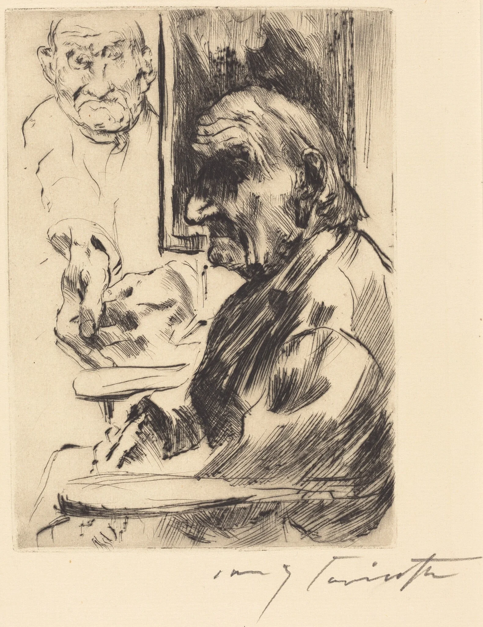 Alter Mann (Old Man), detail