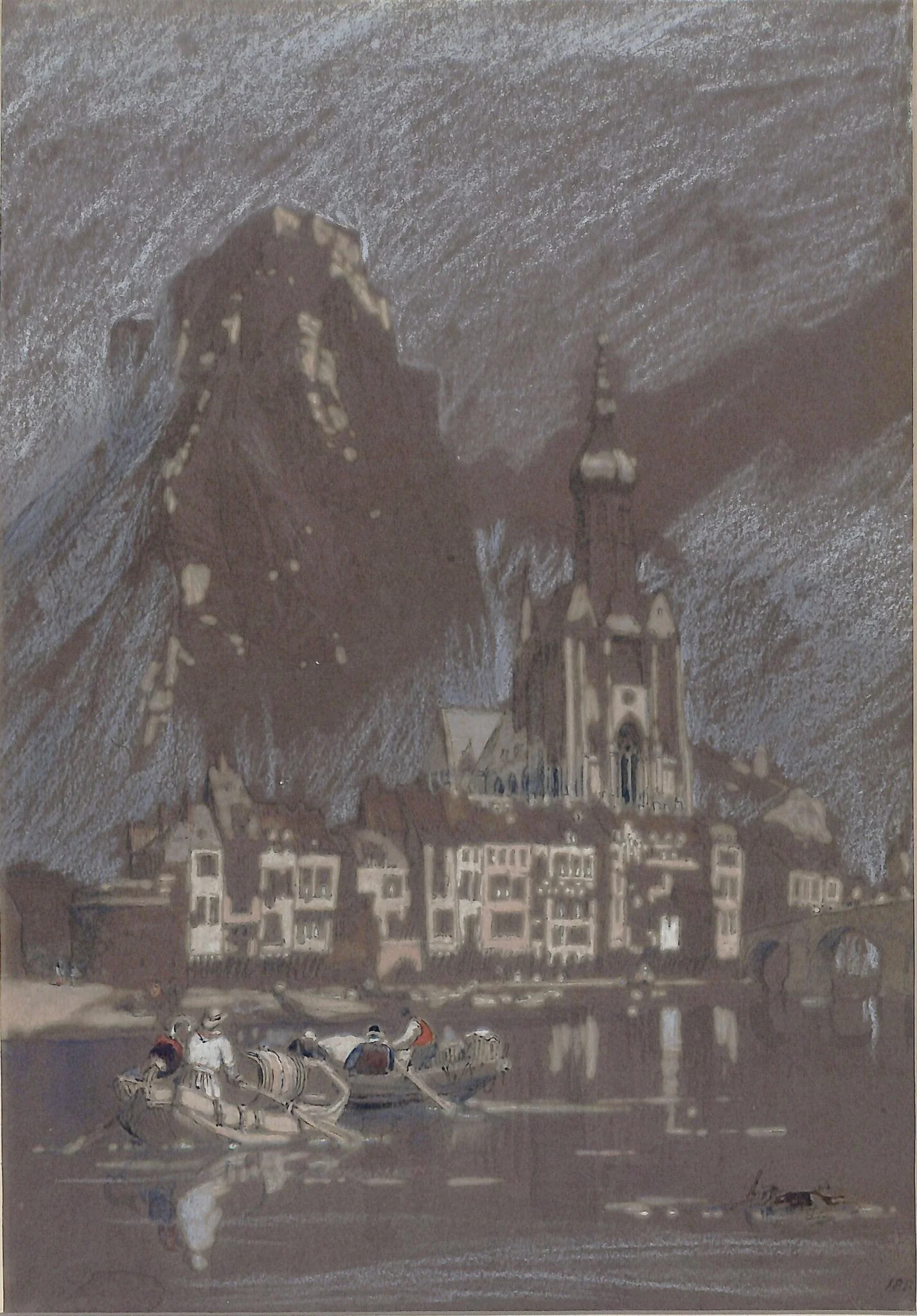 Dinant on the Meuse, detail