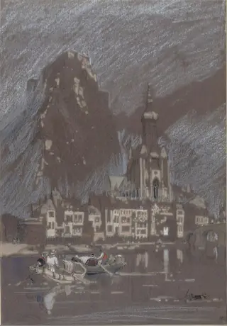 Dinant on the Meuse, by Clarkson Frederick Stanfield, 1820