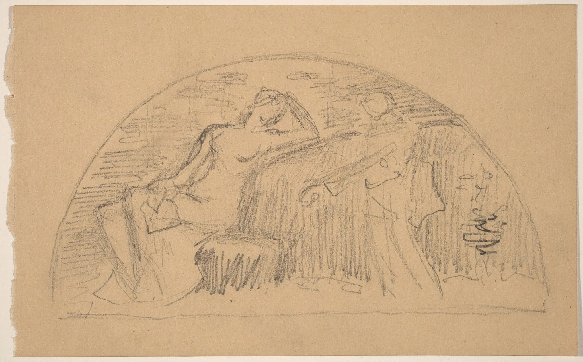 Study for a Lunette, detail