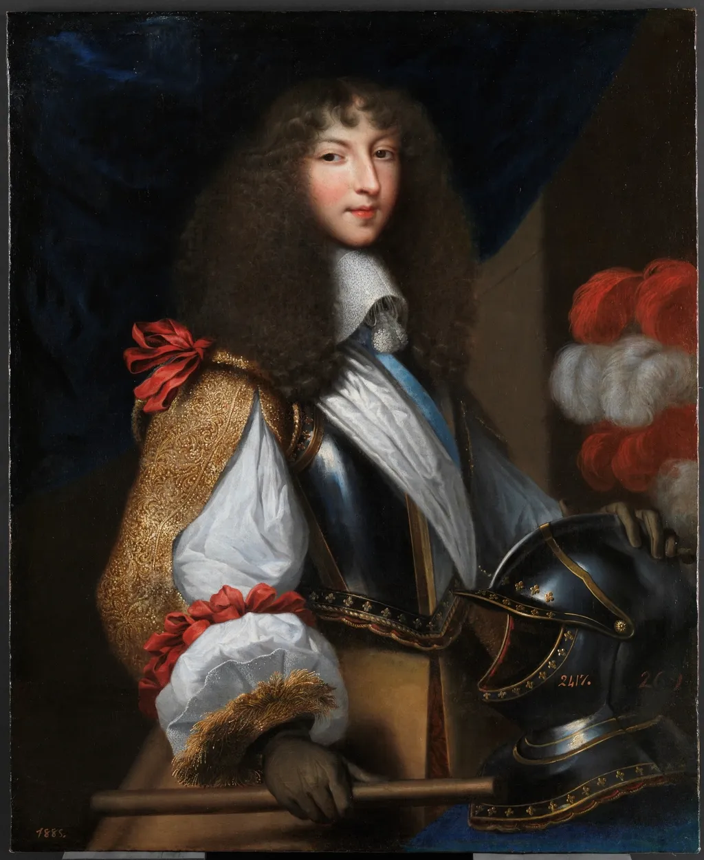 Louis XIV as a young man, by Jean Nocret, oil, 1655