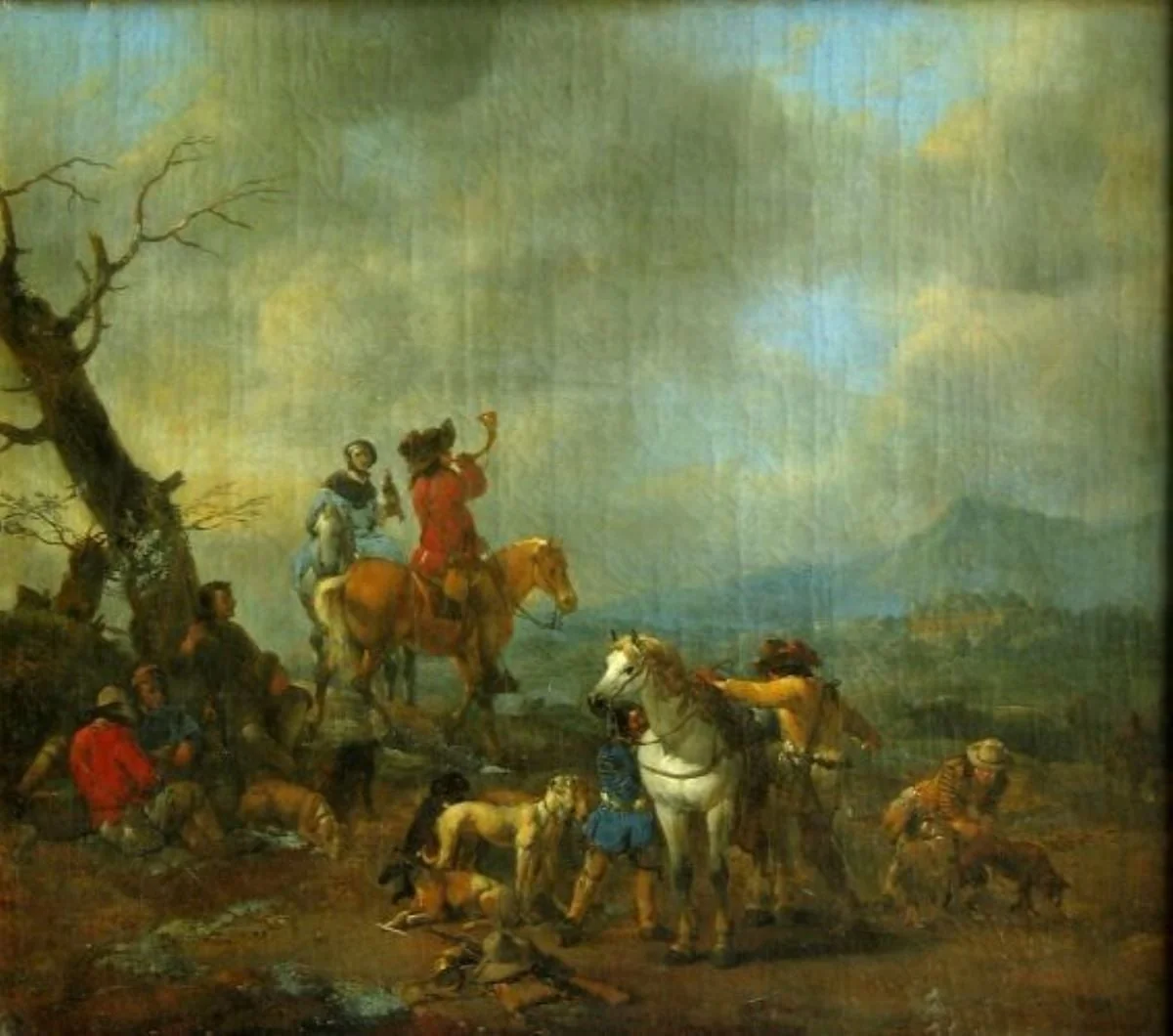 Plecare la vânătoare, detail