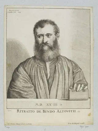Portrait of Bindo Altoviti, by Wenceslaus Hollar, 1650