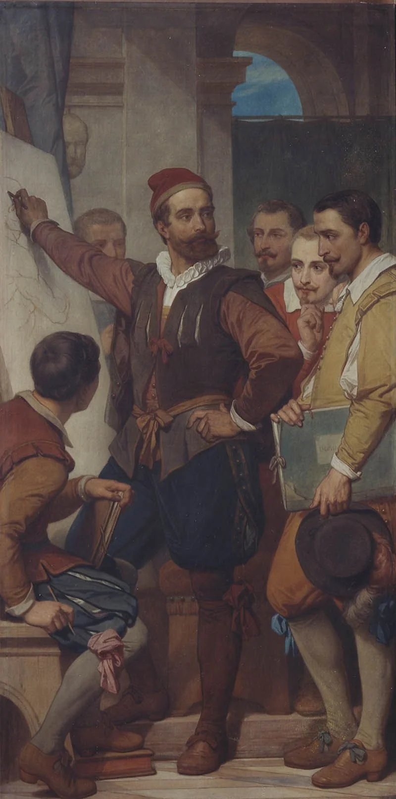The Painter Denys Calvaert in Bologna, detail