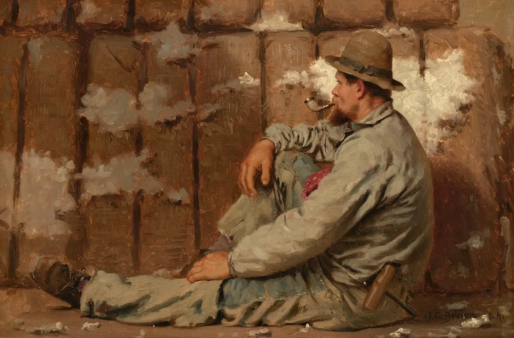 A Longshoreman, by John George Brown, oil, 1872