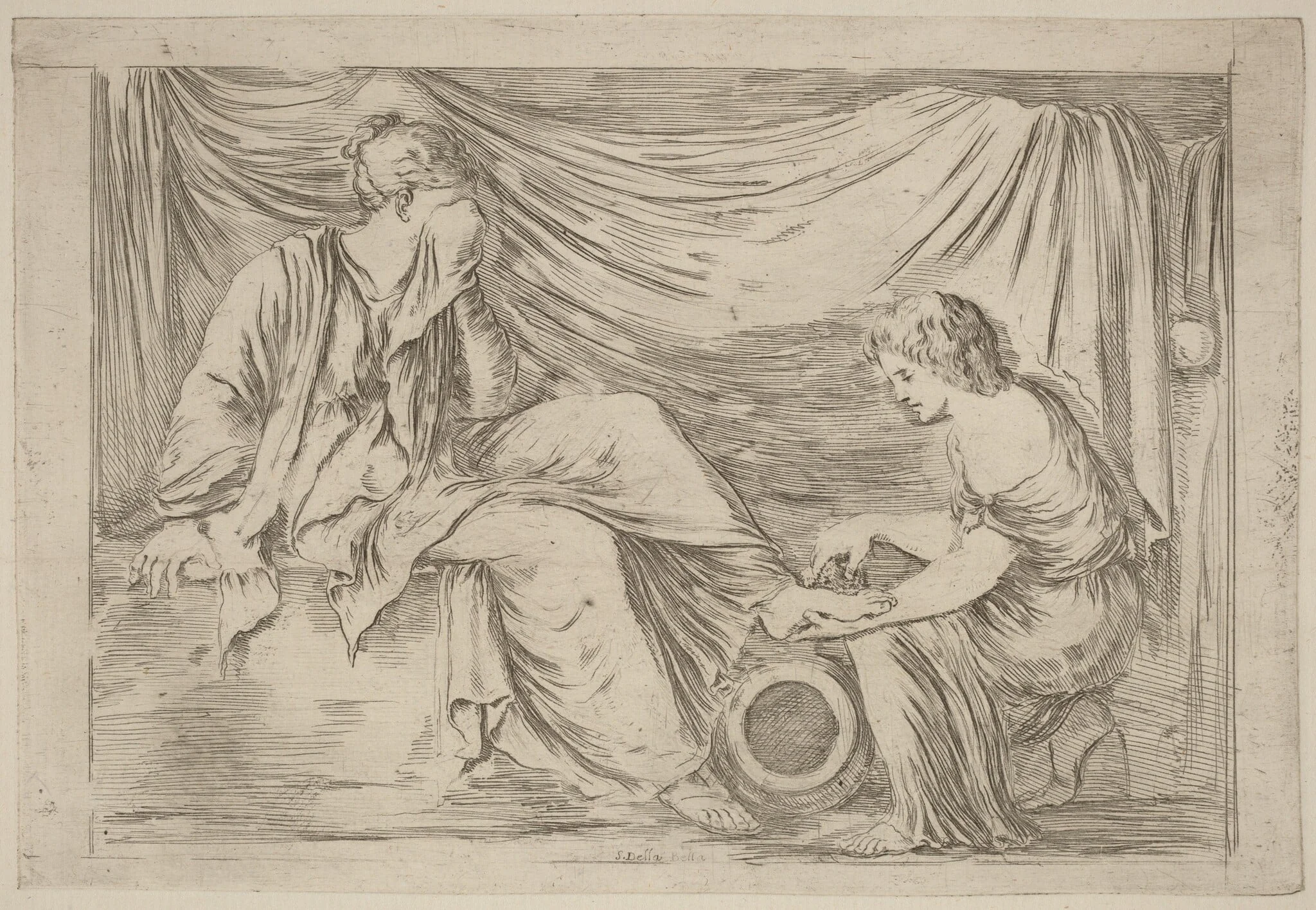 The Toilette of a Bride, detail