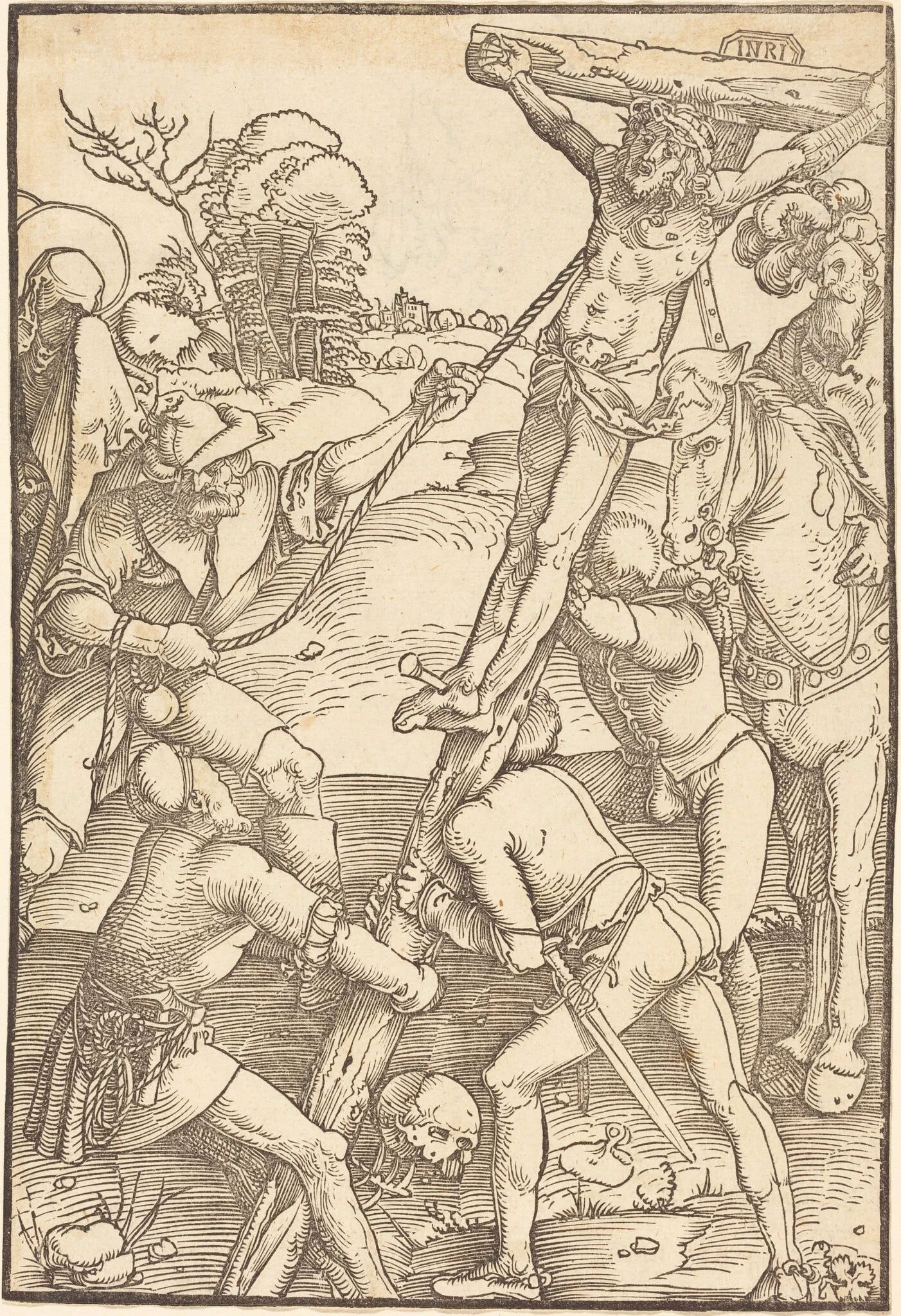 Christ Raised on the Cross, detail