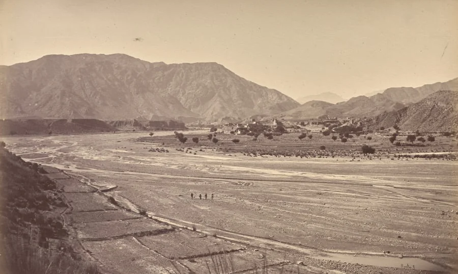 Kadm Villages and Pass, Left of Jumrood, detail