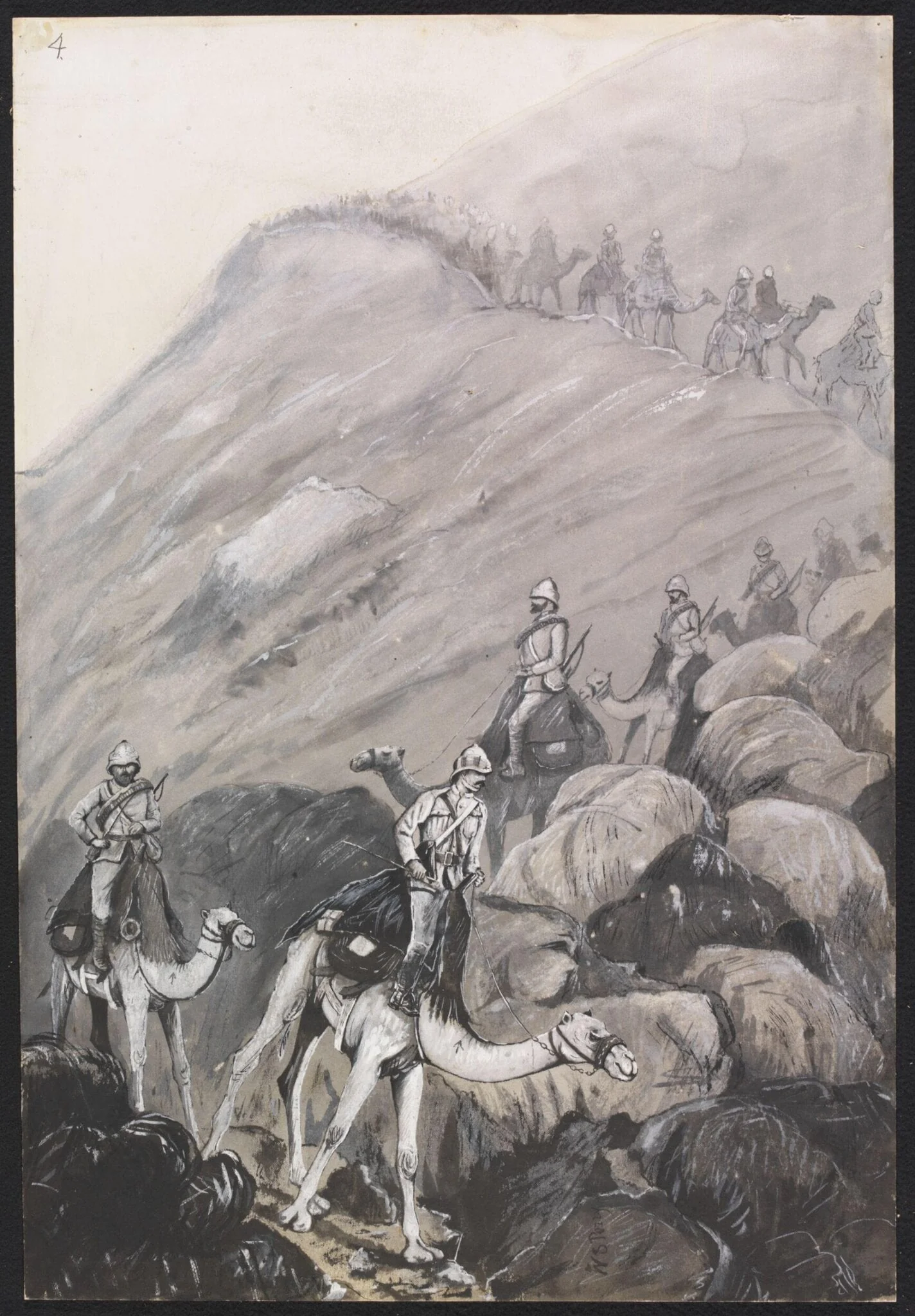 Coming Down a Steep place, detail