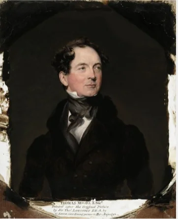 Thomas Moore, Poet, detail